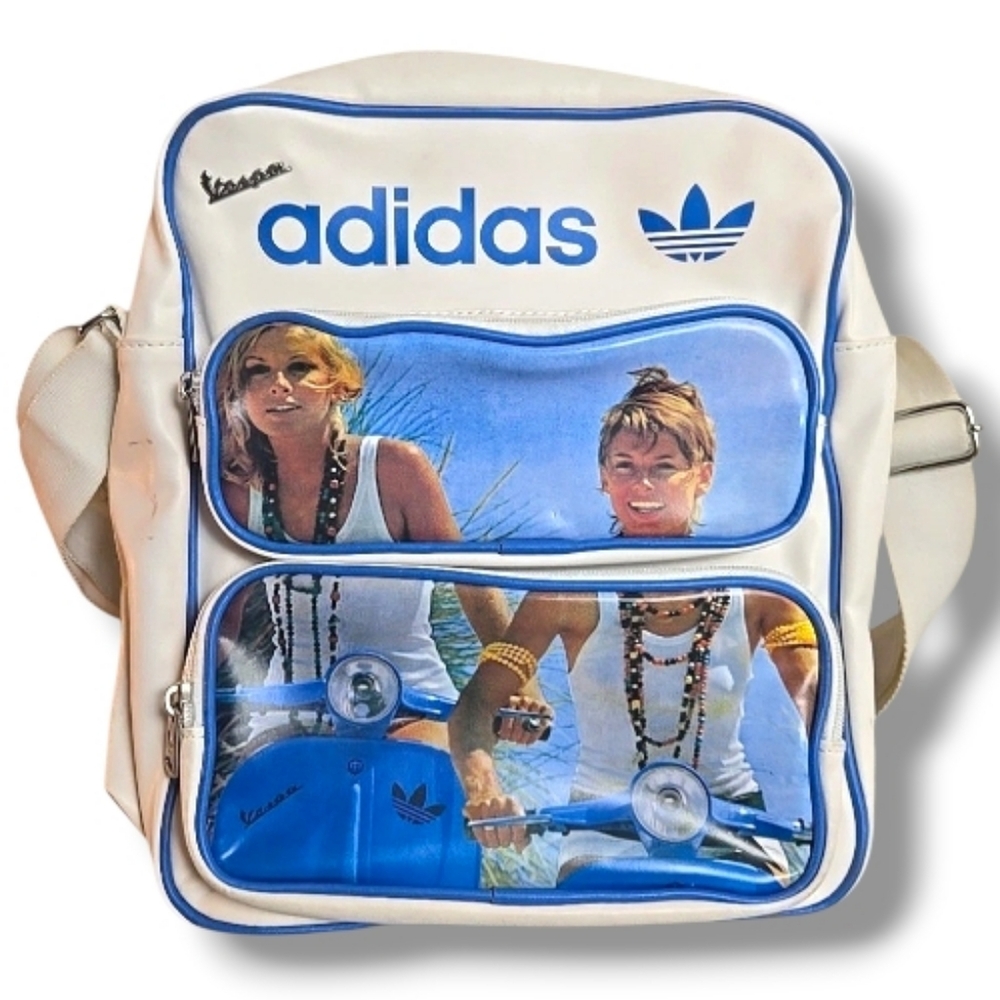 VERY RARE Retro Adidas Vespa Unisex Messenger Shoulder Bag Purse 2010